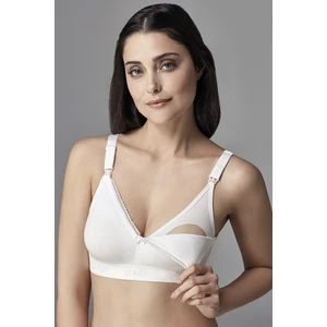 Dagi Women's White Cotton Capless Nursing Bra