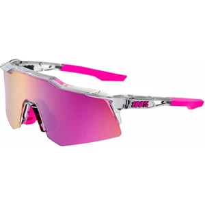 100% Speedcraft XS Polished Translucent Grey/Purple Multilayer Mirror Lens Gafas de ciclismo