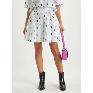 White Women's Patterned Shorts/Skirts KARL LAGERFELD x Disney - Women