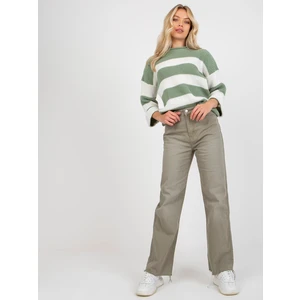 FRESH MADE khaki jeans with wide legs