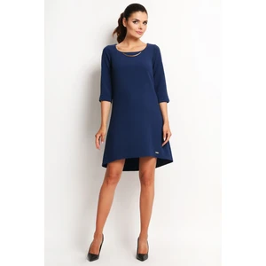 Awama Woman's Dress A125 Navy Blue
