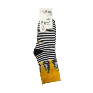 Gatta G44.01N Cottoline girls' socks patterned 33-38 orange 270