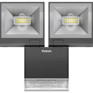LED vonkajšie osvetlenie s PIR senzorom Theben theLeda S20 BK 1020924, 20 W, N/A, čierna