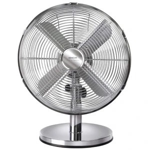 Ventilátor stolový Sencor SFE 3040SL nerez... Průměr lopatek 30 cm, 3 rychlosti, automatická horizontální rotace v úhlu 90° s možností vypnutí, nastav