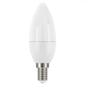 LED žiarovka Emos ZQ3220, E14, 6W, sviečka, číra, teplá biela