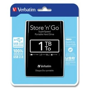 VERBATIM HDD 2.5", 1TB, USB 3.0, Black