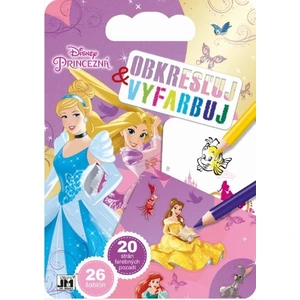Obkresľuj a vyfarbuj Princezné [Papírenské zboží]