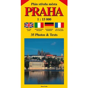 Plán středu města PRAHA 1:15 000 (čeština, angličtina, italština, němčina, francozština) [Mapy, Atlasy]