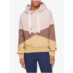 Brown-Pink Women's Hoodie Ragwear Greaty - Women