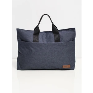 Big dark blue laptop bag