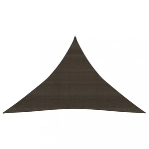 Stínící plachta trojúhelníková HDPE 2,5 x 2,5 x 3,5 m Dekorhome Hnědá,Stínící plachta trojúhelníková HDPE 2,5 x 2,5 x 3,5 m Dekorhome Hnědá