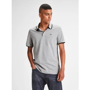 Grey Annealed Polo T-Shirt Jack & Jones Paulos - Men