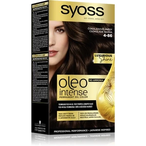 Syoss Oleo Intense permanentní barva na vlasy s olejem odstín 4-86 Chocolate Brown