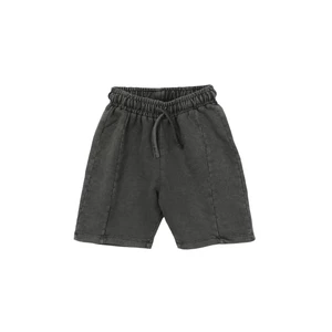 Trendyol Black Acid Wash Basic Boy Knitted Shorts & Bermuda