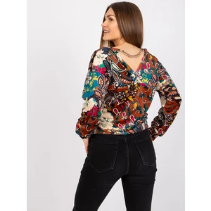 Patterned blouse with a chain from Nicola