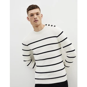 Celio Striped Sweater Bebrest - Men