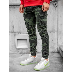 Pantaloni joggers cargo verde-închis Bolf CT6019