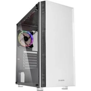 case Zalman miditower R2 white, E-ATX/mATX/ATX, průhledný bok, bez zdroje, USB3.0, bílá