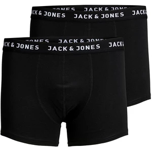 Jack&Jones 2 PACK - pánske boxerky JACJON 12138235 Black M