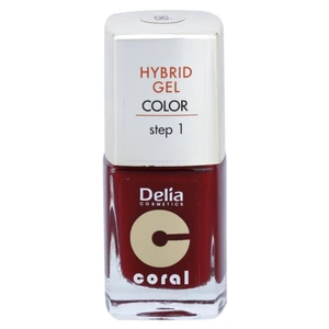 Delia Cosmetics Coral Nail Enamel Hybrid Gel gelový lak na nehty odstín 06 11 ml