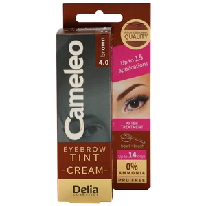 Delia Cosmetics Cameleo profesionálna krémová farba na obočie bez amoniaku odtieň 4.0 Brown 15 ml