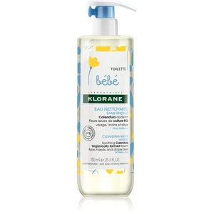 Klorane Bébé Calendula bezoplachová čistiaca voda pre normálnu pokožku 750 ml