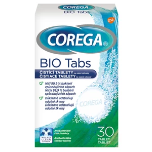 Corega Čistící tablety na zubní náhrady Bio Tabs 30 ks