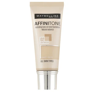 Maybelline Affinitone 02 Light Porcelain podkład w płynie o działaniu nawilżającym 30 ml