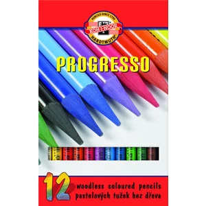 KOH-I-NOOR Progresso Woodless Coloured Pencils 12 Mix