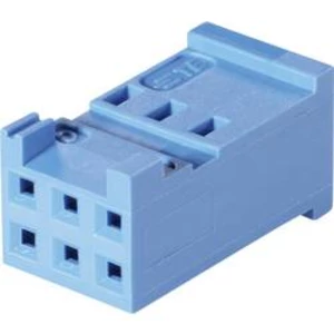 Pouzdro HE13/14 TE Connectivity 281839-5, zásuvka rovná, 2,54 mm, 3 A, modrá