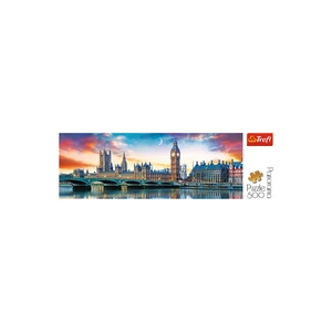TREFL PUZZLE Panoramatické foto pohled na Londýn skládačka 66x23,5cm 500 dílků