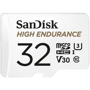Pamäťová karta micro SDHC, 32 GB, SanDisk High Endurance Monitoring, Class 10, UHS-I, UHS-Class 3, v30 Video Speed Class, vr. SD adaptéru