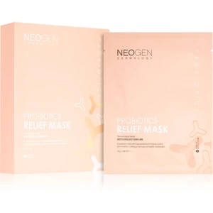 Neogen Dermalogy Probiotics Relief Mask upokojujúca plátienková maska s probiotikami 5 ks