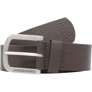 Jack&Jones Pánský opasek JACHARRY 12120697 Black Coffee 95 cm