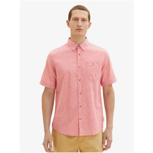 Coral Men's Linen Shirt Tom Tailor - Men