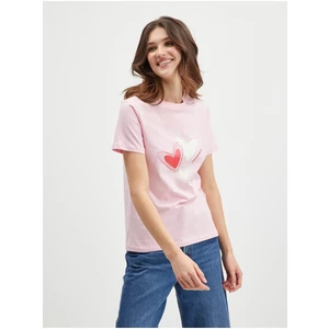 Růžové dámské tričko Converse - Dámské