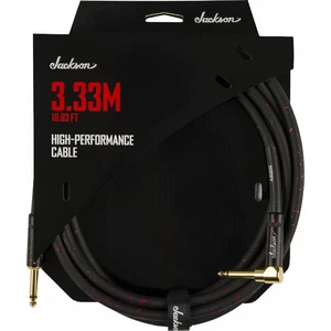 Jackson High Performance Cable Czarny-Czerwony 3,33 m Prosty - Kątowy