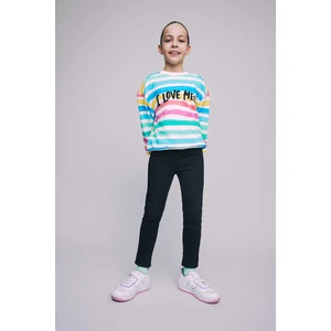 DEFACTO Girl Skinny Fit Elastic Band Leg Trousers