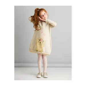 Mushi Cat Dream Cat Gold Embroidery Drawstring Shiny Girls' Dress