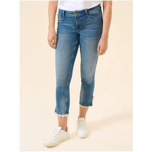 Blue Shortened Slim Fit Jeans ORSAY - Women