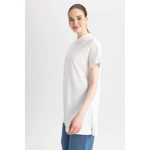 DEFACTO Regular Fit Crew Neck Short Sleeve Tunic