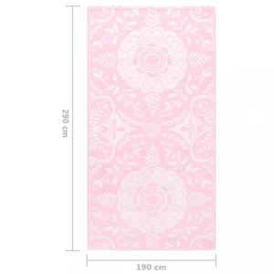 Vonkajší koberec ružová PP Dekorhome 190x290 cm,Vonkajší koberec ružová PP Dekorhome 190x290 cm
