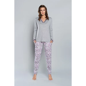 Arati ́s pyjamas - long sleeves, long trousers - melange/print