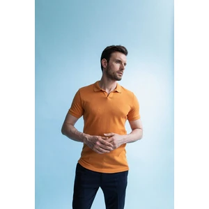 DEFACTO Slim Fit Polo Neck Basic Knitwear Short Sleeved T-Shirt