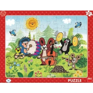 Puzzle deskové 40 dílků Krtek a kapela