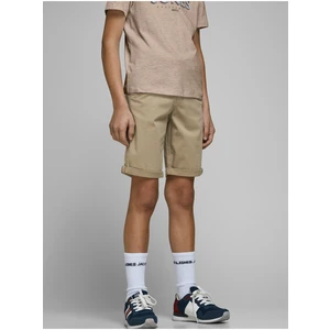 Beige Jack & Jones Bowie Shorts - Boys