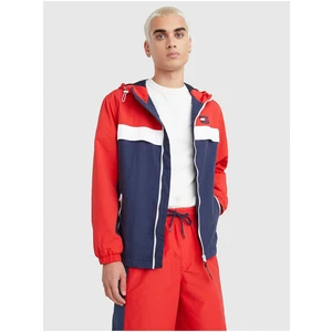 Red-Blue Men's Lightweight Jacket hooded Tommy Jeans Chicago - Men