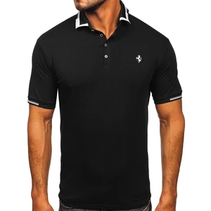 Tricou polo negru Bolf 192494