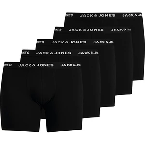 Jack&Jones PLUS 5 PACK - pánské boxerky JACHUEY 12194944 Black 5XL