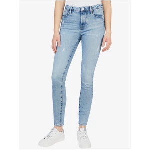 Světle modré dámské slim fit džíny Pepe Jeans Regent - Dámské